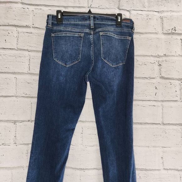 Principle Ultra Dark Wash Mid Rise Straight Leg Stretch Denim Jeans Blue Size 30 - Picture 6 of 12